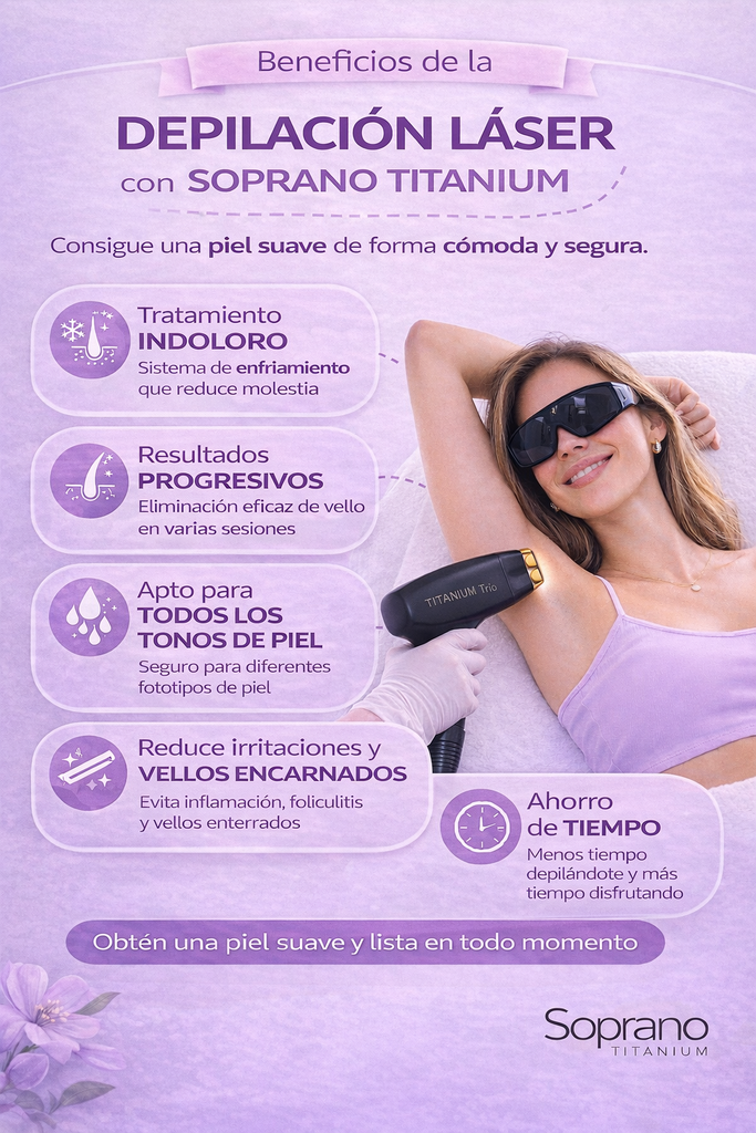 Depilación Láser Chicureo | Tecnología Soprano Titanium | Piel de Seda